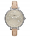 Enhance your casual looks with this soothing Heather collection watch, by Fossil.