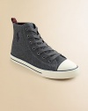Effortlessly cool high-top sneakers for your little man crafted in ultra-soft wool with rubber sole for toasty, cozy feet.Lace-upWool upperSynthetic liningRubber soleImported