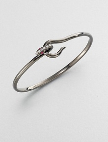 EXCLUSIVELY AT SAKS.COM From the Meadowlark Collection. An exotic yet minimalist design featuring a snake design accented with sparking white sapphires and rich rubies. Black rhodium-plated sterling silverWhite sapphire and rubyDiameter, about 2Hook closureImported EXCLUSIVELY AT SAKS.COM From the Meadowlark Collection. An exotic yet minimalist design featuring a snake design accented with sparking white sapphires and rich rubies. Black rhodium-plated sterling silverWhite sapphire and rubyDiameter, about 2Hook closureImported