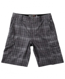 Pick up some plaid attitude. These Quiksilver shorts are ready to redefine your weekend wardrobe. Pick up some plaid attitude. These Quiksilver shorts are ready to redefine your weekend wardrobe.