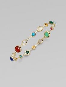 From the Rock Candy® Collection. A kaleidoscope of colorful semi-precious stones set in radiant 18k gold. Mother-of-pearl, turquoise, clear quartz and dyed red agateLapis, orange citrine, gold green agate and madeira citrineChrysoprase, ruby and blue topaz18K goldDiameter, about 2.5Slip-on styleImported From the Rock Candy® Collection. A kaleidoscope of colorful semi-precious stones set in radiant 18k gold. Mother-of-pearl, turquoise, clear quartz and dyed red agateLapis, orange citrine, gold green agate and madeira citrineChrysoprase, ruby and blue topaz18K goldDiameter, about 2.5Slip-on styleImported