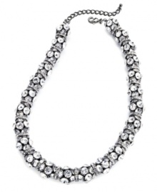 Everything is illuminated with this chic all-around necklace from Charter Club. Heavily embellished with glass accents, you'll light up the night. Crafted in hematite tone mixed metal. Approximate length: 16 inches + 3-inch extender. Everything is illuminated with this chic all-around necklace from Charter Club. Heavily embellished with glass accents, you'll light up the night. Crafted in hematite tone mixed metal. Approximate length: 16 inches + 3-inch extender.