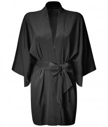Lounge in high style with this ultra-chic kimono jacket from Philip Lim - Open silhouette, three-quarter flutter sleeves, tie waist belt - Pair with a slip dress and shearling slippers Lounge in high style with this ultra-chic kimono jacket from Philip Lim - Open silhouette, three-quarter flutter sleeves, tie waist belt - Pair with a slip dress and shearling slippers