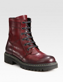 Superb craftsmanship, with a downtown, urban aesthetic, designed in burnished leather for a vintage, worn-in feel.Leather upperLeather liningPadded insoleRubber soleMade in Italy Superb craftsmanship, with a downtown, urban aesthetic, designed in burnished leather for a vintage, worn-in feel.Leather upperLeather liningPadded insoleRubber soleMade in Italy