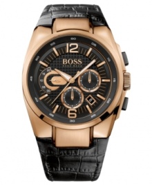 Now's the time to make a bold statement. The warm tones found on this Hugo Boss watch forge new fashion territory.