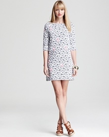 A jaunty anchor motif lends nautical charm to this sleek Lilly Pulitzer dress. Team with crisp red accents and watch the pattern pop. A jaunty anchor motif lends nautical charm to this sleek Lilly Pulitzer dress. Team with crisp red accents and watch the pattern pop.