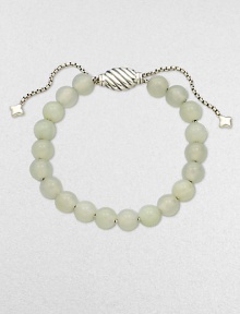 From the Spiritual Bead Collection. Glossy beads of serpentine on a sleek sterling silver box link chain with an adjustable bead clasp. SerpentineSterling silverDiameter, about 2 adjustableAdjustable bead closureImported From the Spiritual Bead Collection. Glossy beads of serpentine on a sleek sterling silver box link chain with an adjustable bead clasp. SerpentineSterling silverDiameter, about 2 adjustableAdjustable bead closureImported