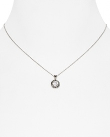 A subtle pendant on this Judith Jack necklace offers a glittering focal point, with its delicate contours and crystals.