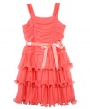 Sweet sentiment. This precious dress from BCX will have her happily twirling all night long.
