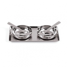 A study in contrasts, the smooth, gleaming edges of the Placid collection offset a gently textured surface - like sand and sea. Uniquely hand-hammered stainless steel gives them contemporary refinement and ease. These pieces are scratch-resistant, don't require polishing and are dishwasher safe. A study in contrasts, the smooth, gleaming edges of the Placid collection offset a gently textured surface - like sand and sea. Uniquely hand-hammered stainless steel gives them contemporary refinement and ease. These pieces are scratch-resistant, don't require polishing and are dishwasher safe.