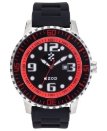 Brighten up your sporty looks with this casual watch from Izod. Brighten up your sporty looks with this casual watch from Izod.