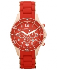 A winning blend of hues create a vibrant and stylish watch, by Marc by Marc Jacobs.