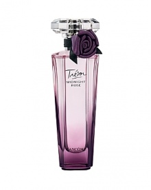 Charming. Mischievous. Desirable.A sexy-sweet blend of raspberry, rose, vanilla and sensual musk for mischievous femininity: Catch my heart if you can!Top Notes: Raspberry, Black currant bud absoluteMiddle Notes: Rose absolute, JasmineBase Notes: Vanilla, MuskThe bottle is inspired by the romantic hour just before midnight, when magic tints the sky a violet hue. An enchanted moment in time, whose every nuance is captured in the faceted bottle of Trésor Midnight Rose. This radiant jewel dressed in a delicate gradation of powdery pink to violet scintillates with multiple reflections. At its neck, a nighttime rose with satiny purple petals has just bloomed under the diamond-cut cap. Charming. Mischievous. Desirable.A sexy-sweet blend of raspberry, rose, vanilla and sensual musk for mischievous femininity: Catch my heart if you can!Top Notes: Raspberry, Black currant bud absoluteMiddle Notes: Rose absolute, JasmineBase Notes: Vanilla, MuskThe bottle is inspired by the romantic hour just before midnight, when magic tints the sky a violet hue. An enchanted moment in time, whose every nuance is captured in the faceted bottle of Trésor Midnight Rose. This radiant jewel dressed in a delicate gradation of powdery pink to violet scintillates with multiple reflections. At its neck, a nighttime rose with satiny purple petals has just bloomed under the diamond-cut cap.