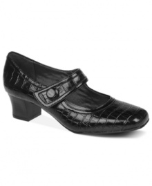 Life Stride's Queue pumps are so cute. With a square toe and a Mary Jane strap with side button detail, they're sure to add unique style to your look. Life Stride's Queue pumps are so cute. With a square toe and a Mary Jane strap with side button detail, they're sure to add unique style to your look.