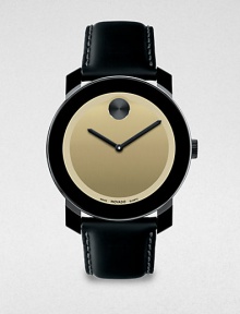 A modern, minimalist design with superior technology and functionality, complemented by a stainless steel case, metallic sheen dial and coated leather strap for a subtle, sophisticated finish.Round bezelQuartz movementWater resistant to 3ATMStainless steel case: 42mm(1.65)Leather strapImported A modern, minimalist design with superior technology and functionality, complemented by a stainless steel case, metallic sheen dial and coated leather strap for a subtle, sophisticated finish.Round bezelQuartz movementWater resistant to 3ATMStainless steel case: 42mm(1.65)Leather strapImported