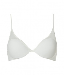 Luxurious bra in fine ivory synthetic fiber stretch - very comfortable and pleasant on the skin - elegant underwire bra with padded cups and adjustable thin straps - hook closure - perfect for plunging necklines - creates a dream cleavage - perfect snug fit - simple, elegant AND sexy - fits under (almost) all outfits Luxurious bra in fine ivory synthetic fiber stretch - very comfortable and pleasant on the skin - elegant underwire bra with padded cups and adjustable thin straps - hook closure - perfect for plunging necklines - creates a dream cleavage - perfect snug fit - simple, elegant AND sexy - fits under (almost) all outfits