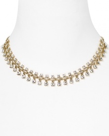 Find the chic in the chain with Carolee's glittering rhinestone-embellished bib. Wear this classic style to tastefully trim everything from tee shirts to evening gowns. Find the chic in the chain with Carolee's glittering rhinestone-embellished bib. Wear this classic style to tastefully trim everything from tee shirts to evening gowns.