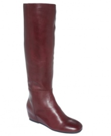 Smooth and sleek with a hidden wedge, Boutique 9's Zanny single sole tall boots will be your new go-to shoe for fall. Smooth and sleek with a hidden wedge, Boutique 9's Zanny single sole tall boots will be your new go-to shoe for fall.