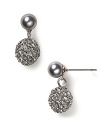 Glittering pave ball drop earrings from Carolee Lux add instant head-turning appeal.