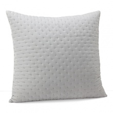 A plush, tufted silver velvet euro sham adds a dose of pure luxury to the Ornamental Scroll collection. A plush, tufted silver velvet euro sham adds a dose of pure luxury to the Ornamental Scroll collection.