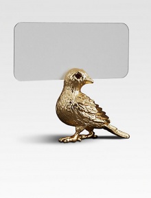 Sparkling Swarovski crystals top this playful goldplated design. Goldplated with Swarovski crystalsIncludes 25 cards2W X 2HImported Sparkling Swarovski crystals top this playful goldplated design. Goldplated with Swarovski crystalsIncludes 25 cards2W X 2HImported