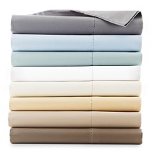 Luxe 600-thread count Egyptian cotton sheets with double hemstitch detail. Luxe 600-thread count Egyptian cotton sheets with double hemstitch detail.