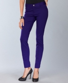 So simple yet totally chic, INC's stretch knit petite pants mimic the styling of your favorite jeans but with a more refined look that works for day or night. So simple yet totally chic, INC's stretch knit petite pants mimic the styling of your favorite jeans but with a more refined look that works for day or night.