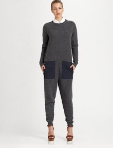 The softest wool/cashmere blend, knit in a one-piece silhouette and accented with contrasting cotton accents.Rib-knit crewneck and cuffsShoulder zippers with cotton trimLong sleevesCotton patch zipper pocketsAbout 58 from shoulder to hem80% wool/20% cashmereDry cleanMade in Italy of imported fabricModel shown is 5'9½ (176cm) wearing US size 4. The softest wool/cashmere blend, knit in a one-piece silhouette and accented with contrasting cotton accents.Rib-knit crewneck and cuffsShoulder zippers with cotton trimLong sleevesCotton patch zipper pocketsAbout 58 from shoulder to hem80% wool/20% cashmereDry cleanMade in Italy of imported fabricModel shown is 5'9½ (176cm) wearing US size 4.