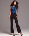An elegant sleeveless shell from Calvin Klein pulls your whole look together. Try it with coordinating suit separates for flawless workweek style.