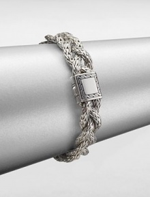 From the Classic Chain Collection. This nature-inspired style from a socially and environmentally responsible brand features intricately designed sterling silver chains in a braided style. Sterling silverLength, about 7.25Push clasp closureImported From the Classic Chain Collection. This nature-inspired style from a socially and environmentally responsible brand features intricately designed sterling silver chains in a braided style. Sterling silverLength, about 7.25Push clasp closureImported