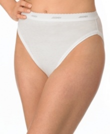 A soft, comfortable cotton brief with the classic Jockey fit. High-cut leg openings designed to resist binding and riding up. Comes in pack of five. Style #1570 A soft, comfortable cotton brief with the classic Jockey fit. High-cut leg openings designed to resist binding and riding up. Comes in pack of five. Style #1570