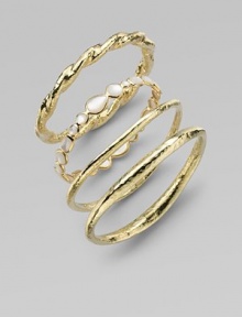 From the Glamazon Collection. A striking bangle, simply formed of twisted 18k gold with a rich hammered finish. 18k yellow gold Diameter, about 2½ Width, about ¼ Made in ItalyPlease note: Bracelets sold separately. From the Glamazon Collection. A striking bangle, simply formed of twisted 18k gold with a rich hammered finish. 18k yellow gold Diameter, about 2½ Width, about ¼ Made in ItalyPlease note: Bracelets sold separately.