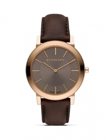 Burberry's rose gold-accented chronograph boasts clean lines mixed with classic British sensibility. Wear it to add a vintage-inspired dash to modern tailoring. Burberry's rose gold-accented chronograph boasts clean lines mixed with classic British sensibility. Wear it to add a vintage-inspired dash to modern tailoring.