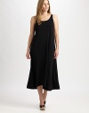 Flowing, ultra-feminine, and oh-so-versatile, rendered in supple silk.ScoopneckSleevelessFlared hemlineAbout 48 from shoulder to hemSilkHand washImported