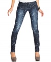 Splattered in print, these skinny jeans from Celebrity Pink Jeans are a totally fun option for every day.