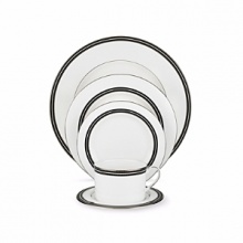 Kate Spade and Lenox join together to bring ease, elegance and understated wit to the table. Union Street translates Kate Spade's signature contrast stitching to the table with simple black banding with fine white dotting. Dishwasher safe. Kate Spade and Lenox join together to bring ease, elegance and understated wit to the table. Union Street translates Kate Spade's signature contrast stitching to the table with simple black banding with fine white dotting. Dishwasher safe.