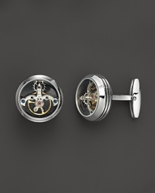 TF Est. 1968 Polished Stainless Steel Tourbillon Cufflinks TF Est. 1968 Polished Stainless Steel Tourbillon Cufflinks