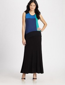 Perfect on its own or underneath a blazer, this colorblocked scoopneck has a contoured hem that hits below the hips. ScoopneckSleevelessContoured front hemLonger length hits below the hipsMicro modalDry cleanImportedModel shown is 5'9 (175cm) wearing US size Small. Perfect on its own or underneath a blazer, this colorblocked scoopneck has a contoured hem that hits below the hips. ScoopneckSleevelessContoured front hemLonger length hits below the hipsMicro modalDry cleanImportedModel shown is 5'9 (175cm) wearing US size Small.