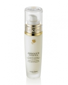 Lancôme Laboratories sets the new standard in skincare to fight visible effects of age and hormonal changes. Absolue Premium x SPF 15 Lotion revolutionizes skin replenishment by combining two advanced discoveries in one lightweight lotion: Pro-Xylane™, a patented scientific breakthrough: an exceptional and precise molecule, restores essential moisture deep in the structure of skins surface. Skin regains youthful substance, firmness, and radiance as if signs of aging are visibly repaired. The intensely replenishing io-Network™ of wild yam, soy, sea algae and barley helps enhance performance for visible rejuvenation. The transformation: Immediately feel skin intensely moisturized. See improved radiance. Within 4 weeks, see fine lines and wrinkles visibly reduced. Feel renewed firmness and elasticity. See revived clarity and even skin tone. NON-COMEDOGENIC. NON-ACNEGENIC. DERMATOLOGIST-TESTED FOR SAFETY. Lancôme Laboratories sets the new standard in skincare to fight visible effects of age and hormonal changes. Absolue Premium x SPF 15 Lotion revolutionizes skin replenishment by combining two advanced discoveries in one lightweight lotion: Pro-Xylane™, a patented scientific breakthrough: an exceptional and precise molecule, restores essential moisture deep in the structure of skins surface. Skin regains youthful substance, firmness, and radiance as if signs of aging are visibly repaired. The intensely replenishing io-Network™ of wild yam, soy, sea algae and barley helps enhance performance for visible rejuvenation. The transformation: Immediately feel skin intensely moisturized. See improved radiance. Within 4 weeks, see fine lines and wrinkles visibly reduced. Feel renewed firmness and elasticity. See revived clarity and even skin tone. NON-COMEDOGENIC. NON-ACNEGENIC. DERMATOLOGIST-TESTED FOR SAFETY.