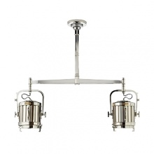 With its boldly contemporary aesthetic, this Ralph Lauren pendant lamp with two lights sets the stage for a sleek, modern home. With its boldly contemporary aesthetic, this Ralph Lauren pendant lamp with two lights sets the stage for a sleek, modern home.