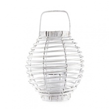 Bring the outside in! Woodsy and inviting, this lantern adds rustic chic to patios or terraces. Bring the outside in! Woodsy and inviting, this lantern adds rustic chic to patios or terraces.