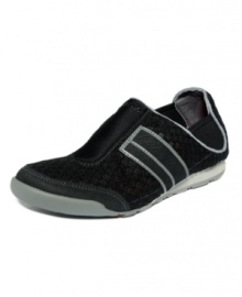 The Francine sneakers by DKNY Active slip on easily and are uber-comfortable. You'll want to walk around all day. The Francine sneakers by DKNY Active slip on easily and are uber-comfortable. You'll want to walk around all day.