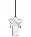 Elegant and understated, the Baccarat annual ornament shines in sumptuous clear crystal engraved with Noel 2012.