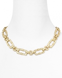 A sure statement piece in worn gold plate with chunky links. This necklace from Lauren Ralph Lauren is destined to become a jewelry box favorite. A sure statement piece in worn gold plate with chunky links. This necklace from Lauren Ralph Lauren is destined to become a jewelry box favorite.