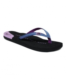 Durable flip flops that keep a delicate look. The thin fabric straps of the Ava flip flops from The North Face are perfect for feet tired from a day of hiking. Durable flip flops that keep a delicate look. The thin fabric straps of the Ava flip flops from The North Face are perfect for feet tired from a day of hiking.