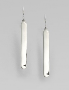 From the Saddle Collection. Exquisitely simple, subtly curved elongated ovals of polished sterling silver, sleek and shining. Sterling silverLength, about 1½Ear wireImported From the Saddle Collection. Exquisitely simple, subtly curved elongated ovals of polished sterling silver, sleek and shining. Sterling silverLength, about 1½Ear wireImported