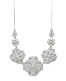 Year-round resplendence. It may be a part of the Autumn Array collection, but Eliot Danori's drop necklace looks stunning for every season! Embellished with glittering crystals and cubic zirconias (1 ct. t.w.), it's set in silver tone mixed metal. Approximate length: 16 inches + 2-inch extender. Approximate drop: 3 inches. Year-round resplendence. It may be a part of the Autumn Array collection, but Eliot Danori's drop necklace looks stunning for every season! Embellished with glittering crystals and cubic zirconias (1 ct. t.w.), it's set in silver tone mixed metal. Approximate length: 16 inches + 2-inch extender. Approximate drop: 3 inches.