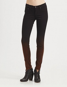 Soft skinnies with a legging-style fit, defined by a flattering medium rise and cool ombré print. THE FITRise, about 8Inseam, about 29THE DETAILSZip flyFive-pocket styleCotton/modal/polyurethaneMachine washMade in USA of imported fabricModel shown is 5'10 (177cm) wearing US size 4. Soft skinnies with a legging-style fit, defined by a flattering medium rise and cool ombré print. THE FITRise, about 8Inseam, about 29THE DETAILSZip flyFive-pocket styleCotton/modal/polyurethaneMachine washMade in USA of imported fabricModel shown is 5'10 (177cm) wearing US size 4.