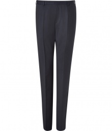 Up the ante of your office wardrobe with these sophisticated pants from Hugo - Flat front, off-seam pockets, back welt pockets with buttons - Slim fit - Transitions from the office to evening effortlessly - pair with a button-down and matching blazer Up the ante of your office wardrobe with these sophisticated pants from Hugo - Flat front, off-seam pockets, back welt pockets with buttons - Slim fit - Transitions from the office to evening effortlessly - pair with a button-down and matching blazer