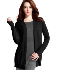 Cozy up to the softest cashmere of the season with this petite cardigan from Charter Club. A relaxed, open-front design makes it easy to layer. Cozy up to the softest cashmere of the season with this petite cardigan from Charter Club. A relaxed, open-front design makes it easy to layer.